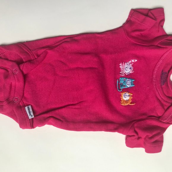 Baby Girl's Size NB Newborn Two Piece Pink Gerber - Picture 4 of 6